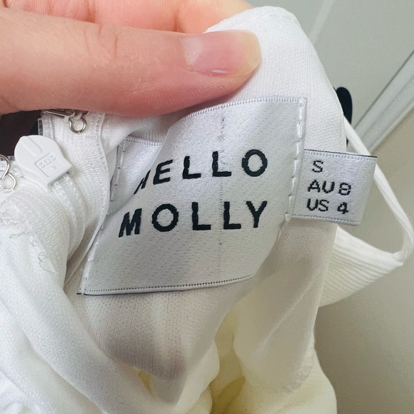 Hello Molly Dress ROOFTOP MARTINIS FOR TWO MIDI DRESS WHITE - Picture 8 of 11